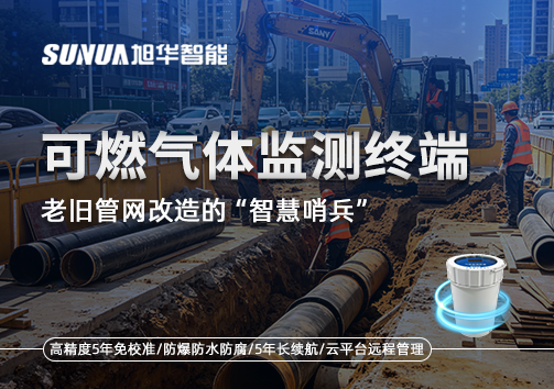 老旧管网改造的“智慧哨兵”：可燃气体监测终端如何重塑地下安全防线